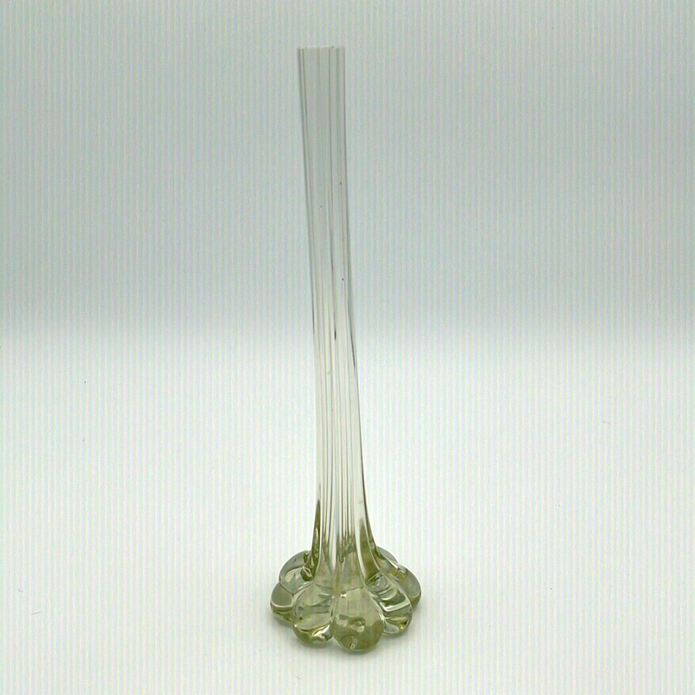 Vintage Bud Vase, Glass. Looks like Murano floral fluted bud vase